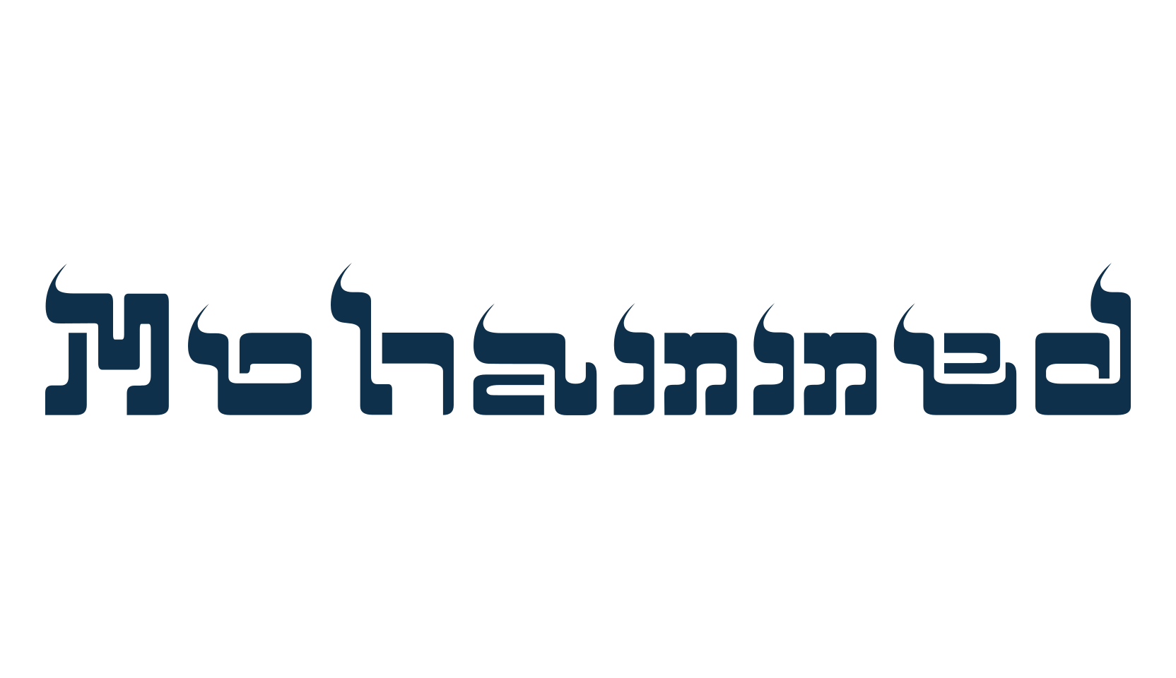 Mohammed, various font preview