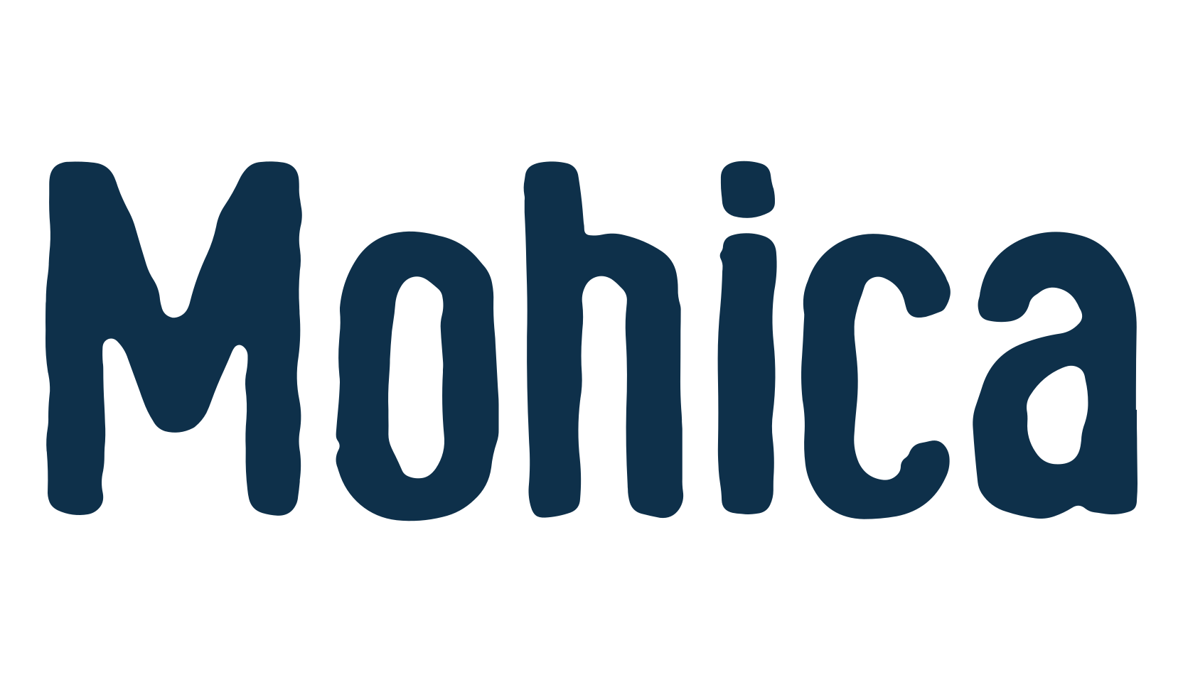 Mohica, eroded font preview