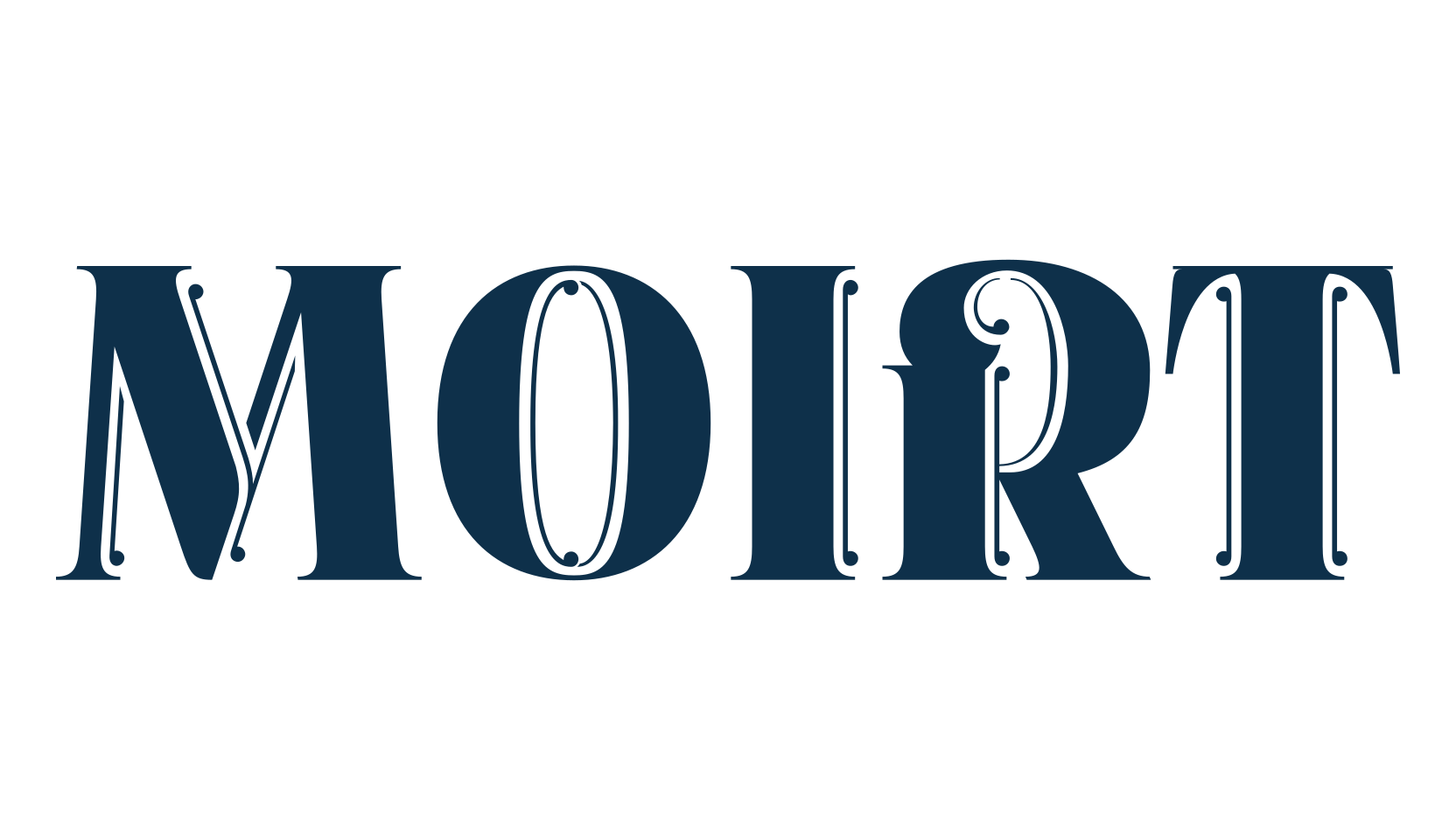 Moirt, fancy retro decorative font preview