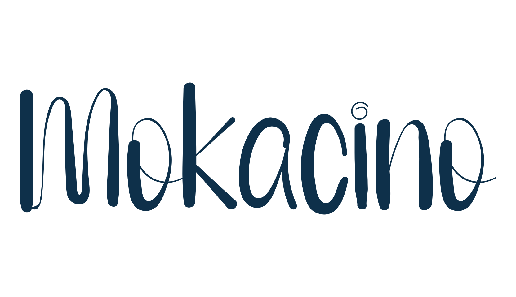 Mokacino, fancy decorative font preview