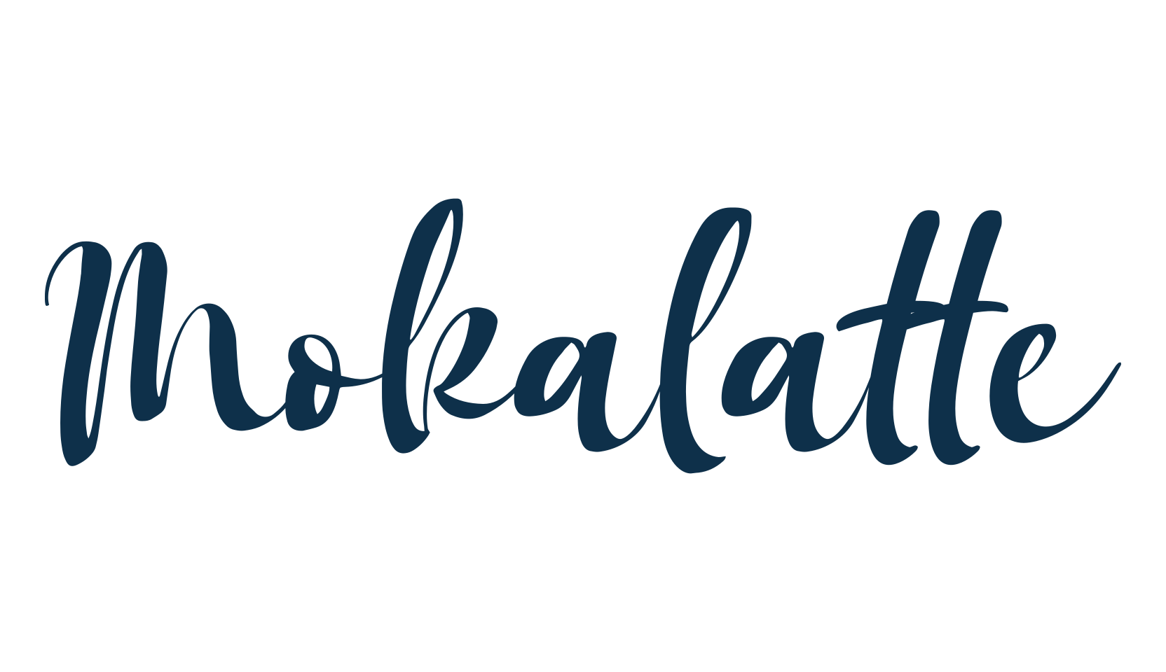 Mokalatte, fancy decorative font preview