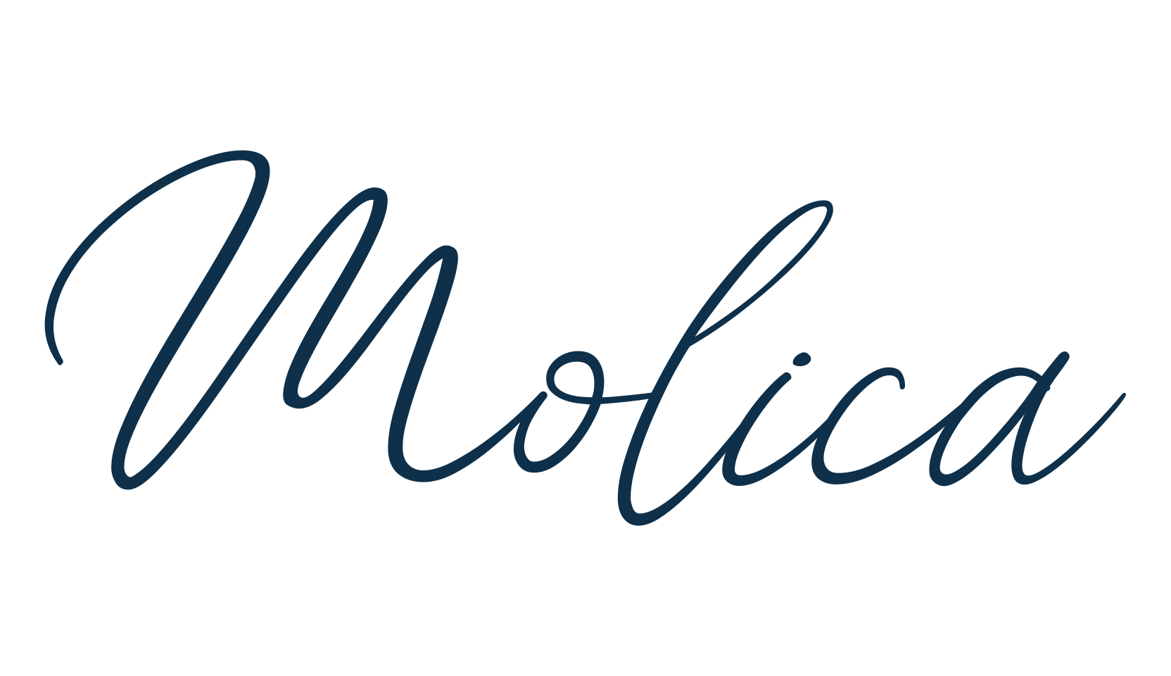 Molica, handwriting font preview