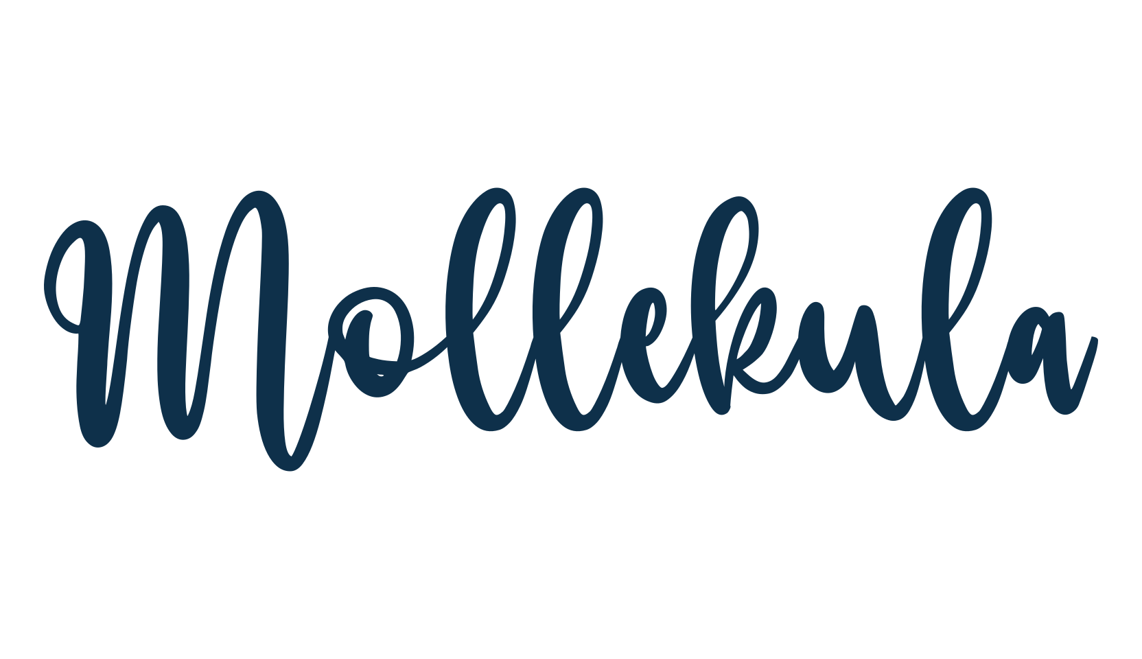 Mollekula, calligraphy font preview
