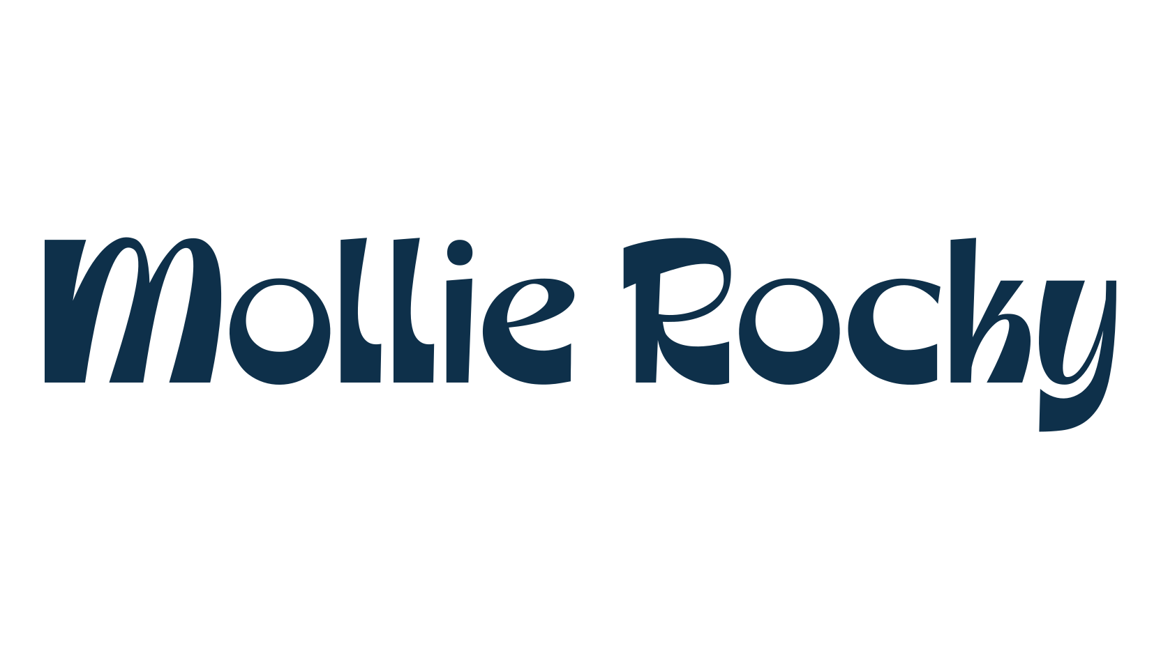 Mollie Rocky, fancy retro decorative font preview