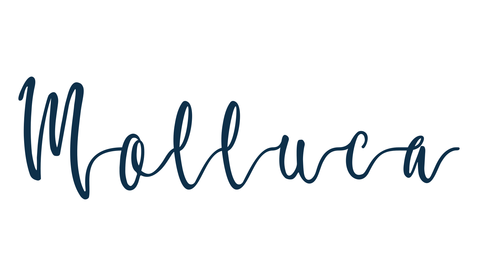 Molluca, handwriting font preview