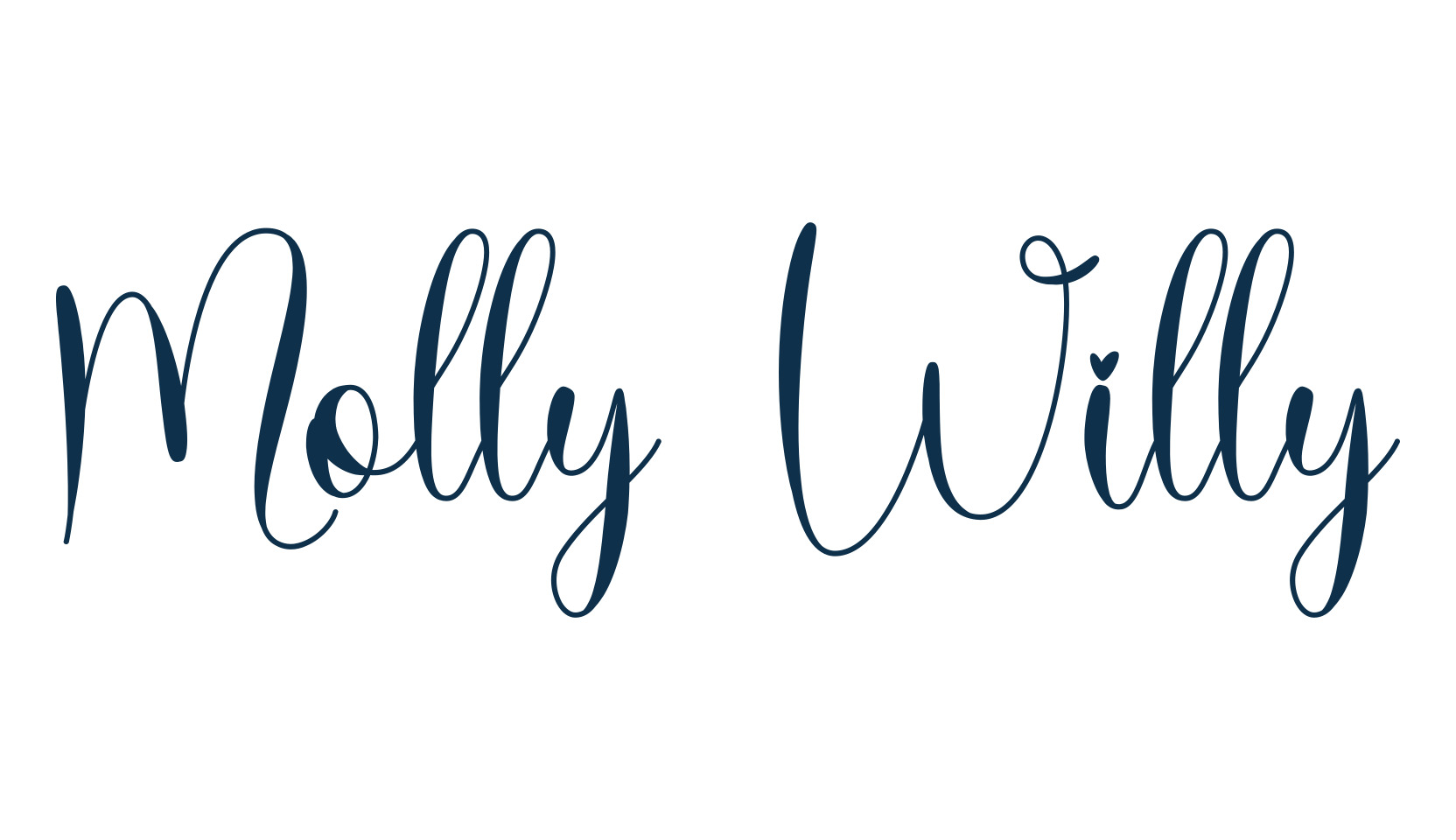 Molly Willy, script calligraphy fancy decorative font preview