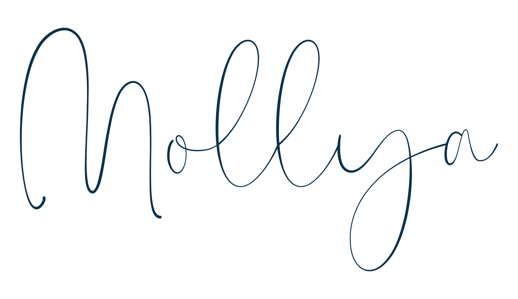 Mollya, script handwritten fancy decorative calligraphy font preview
