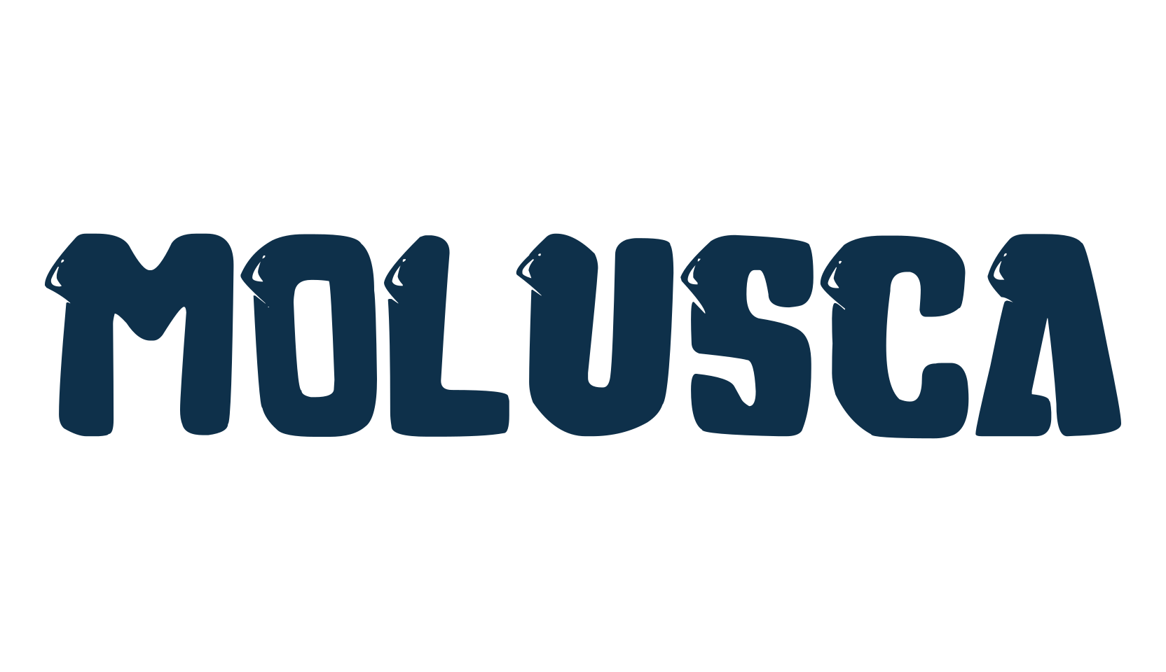 Molusca, fancy cartoon decorative font preview