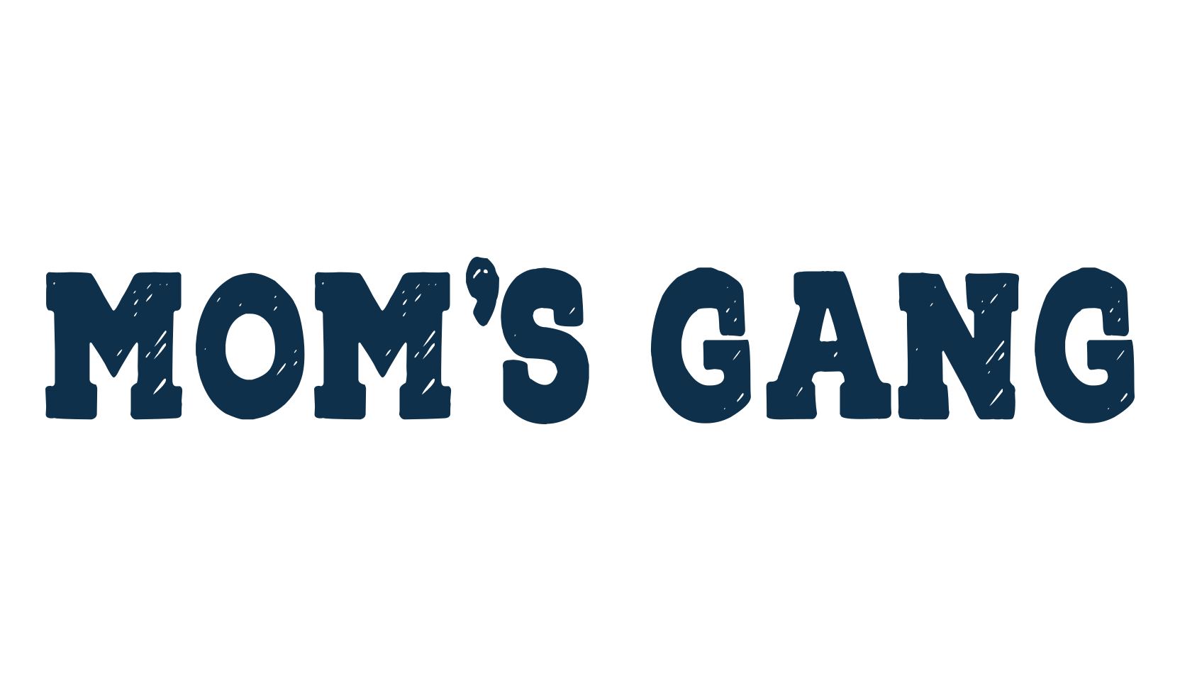 Mom's Gang, old school font preview