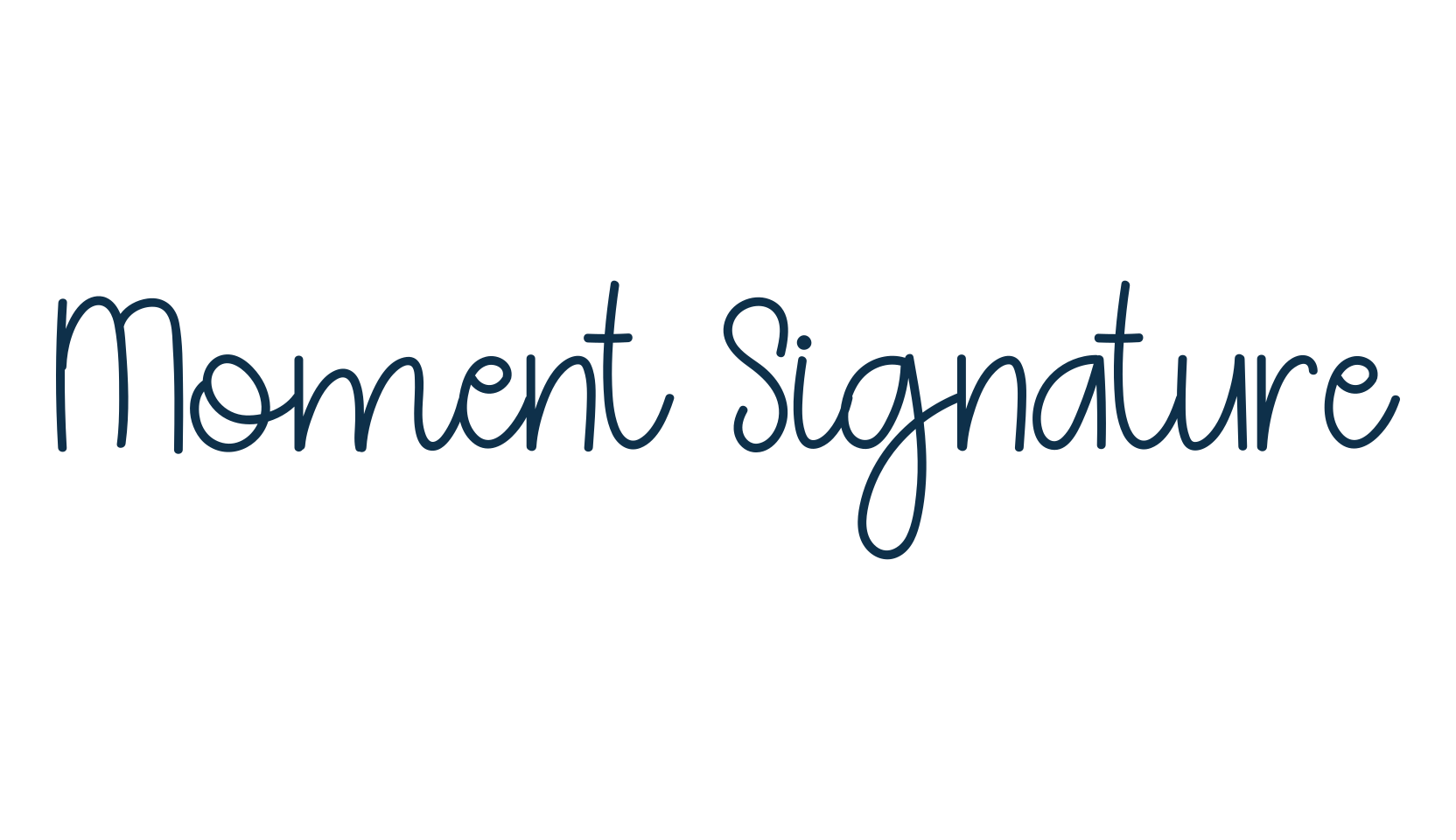 Moment Signature, handwriting font preview