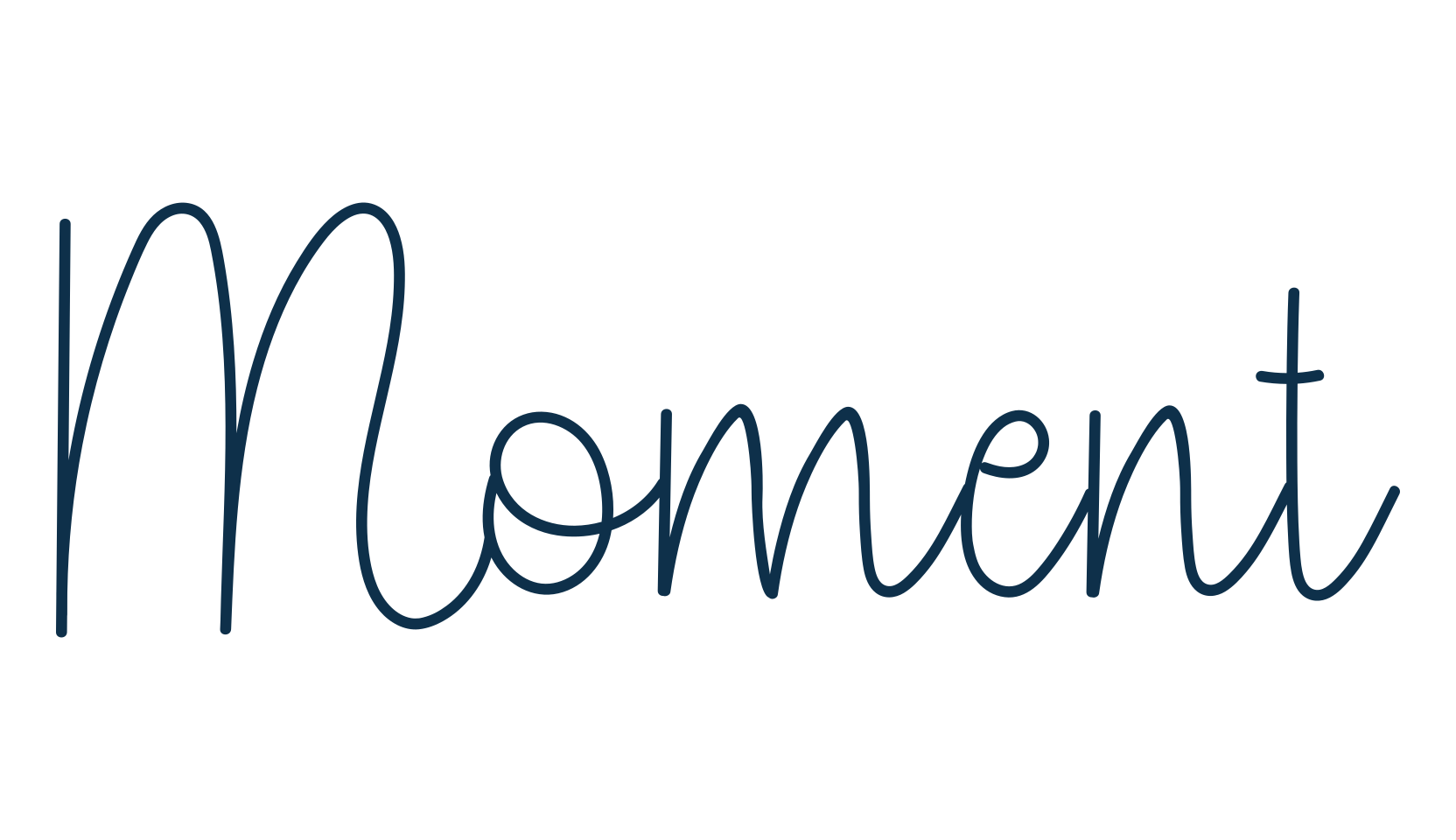 Moment, handwriting font preview