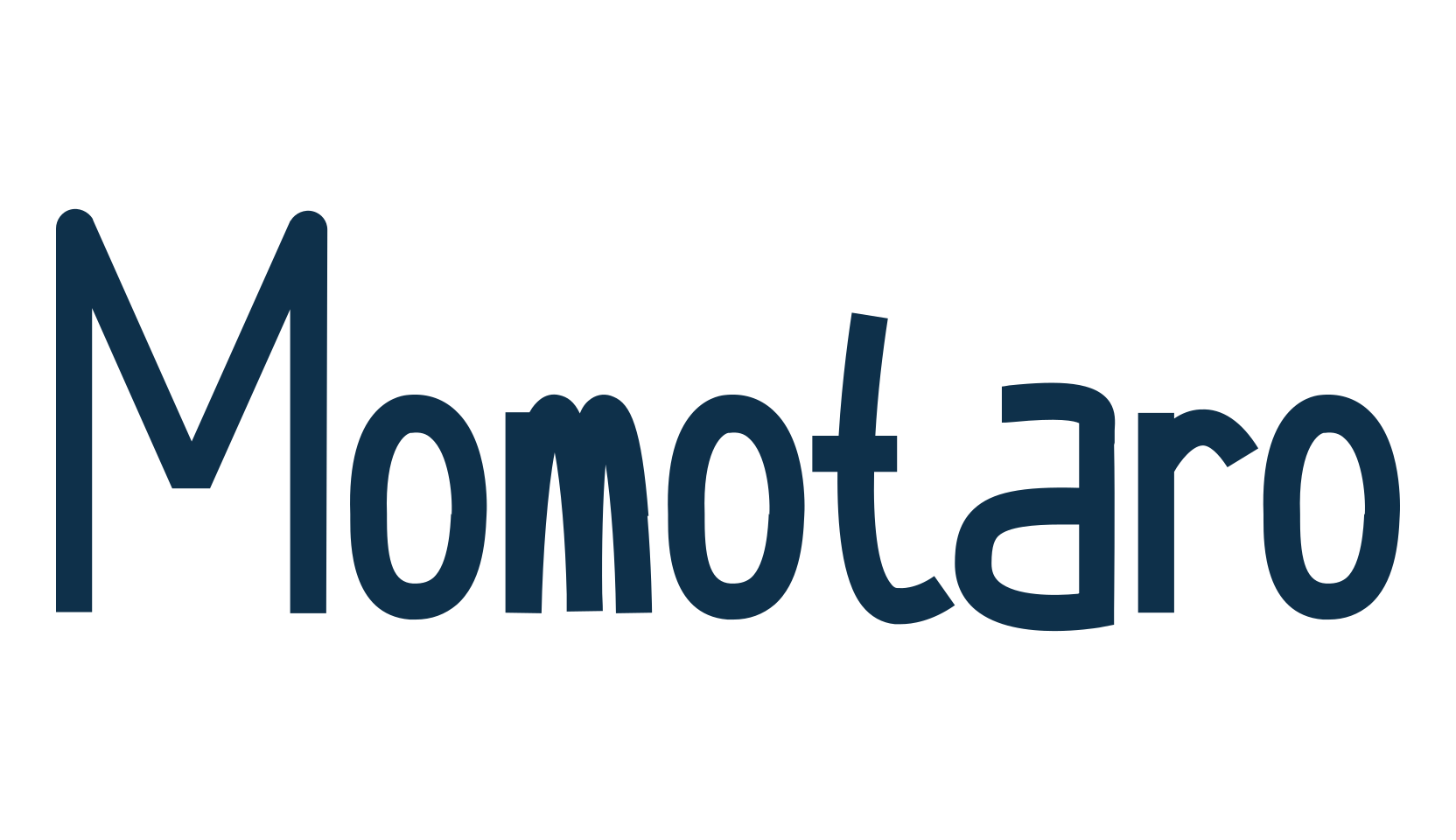 Momotaro, fancy decorative font preview