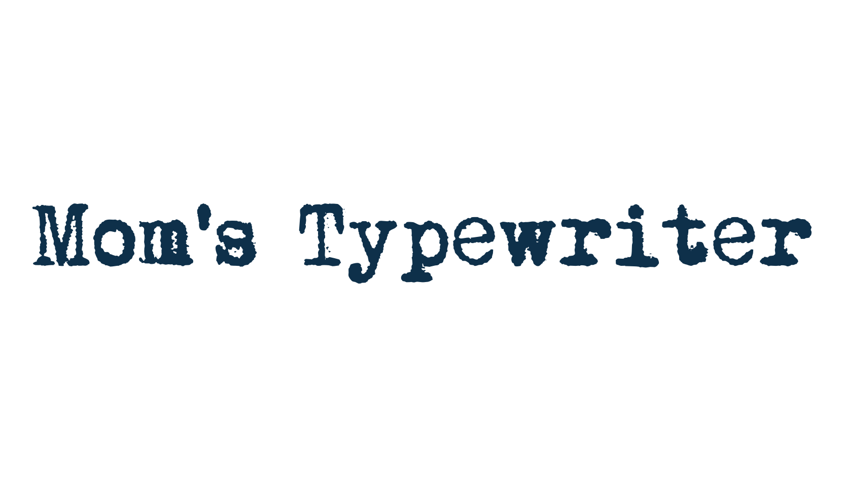 Mom's Typewriter, fancy typewriter decorative font preview