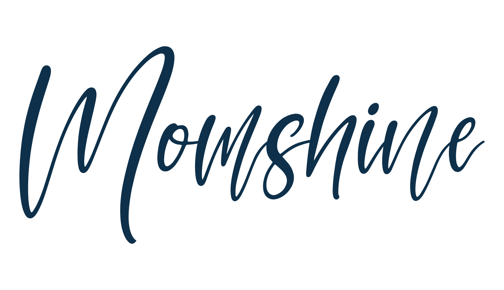 Momshine, calligraphy font preview