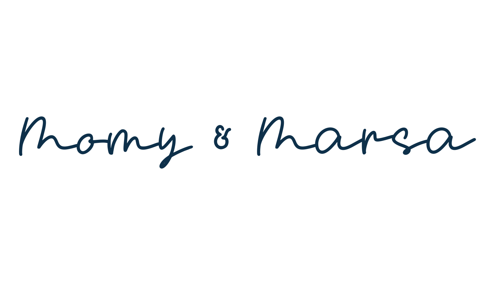 Momy & Marsa, script handwritten fancy decorative calligraphy font preview