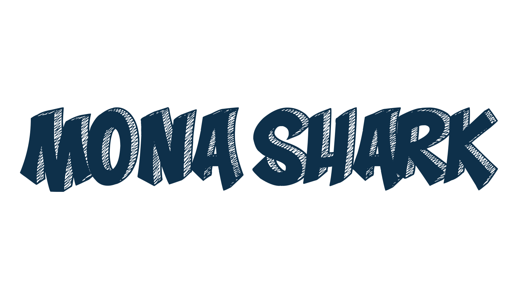 Mona Shark, fancy cartoon decorative comic font preview