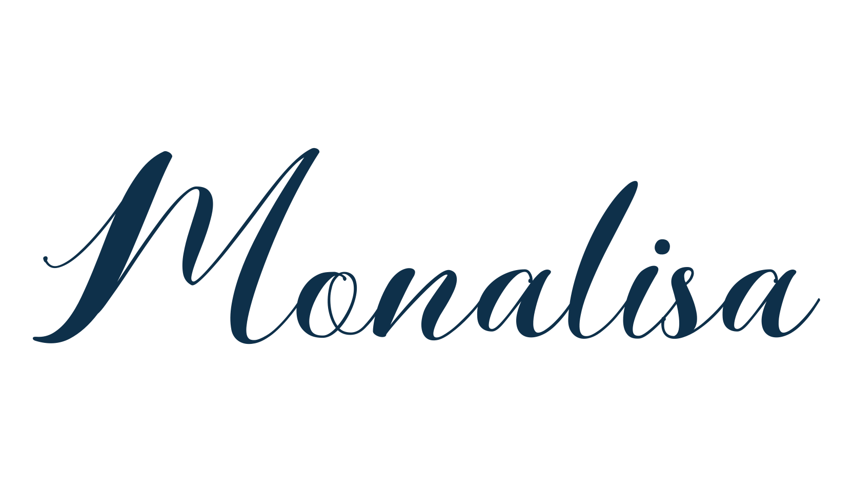 Monalisa (monalisa-2), calligraphy font preview