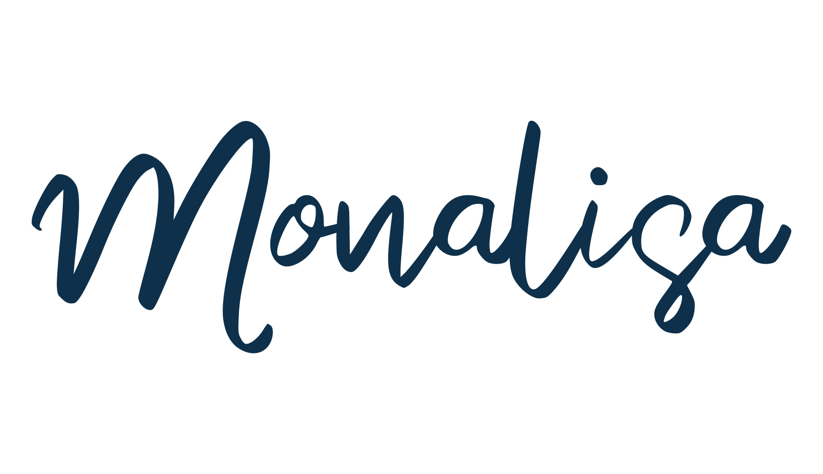 Monalisa (monalisa-3), handwriting font preview