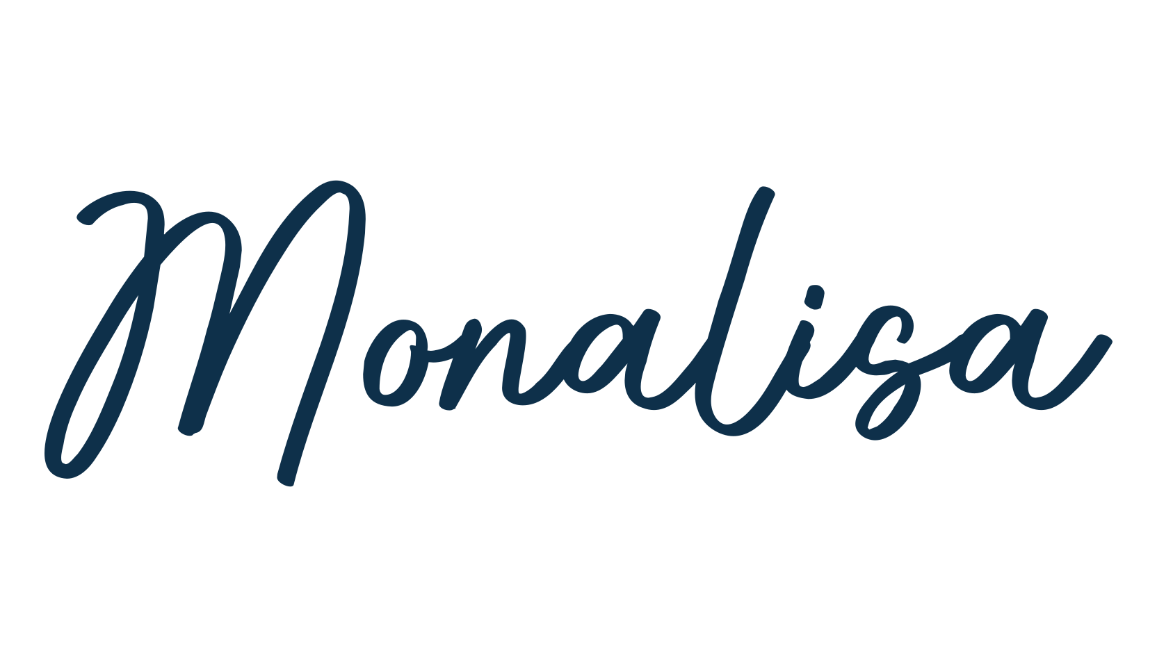 Monalisa, script handwritten fancy decorative calligraphy font preview