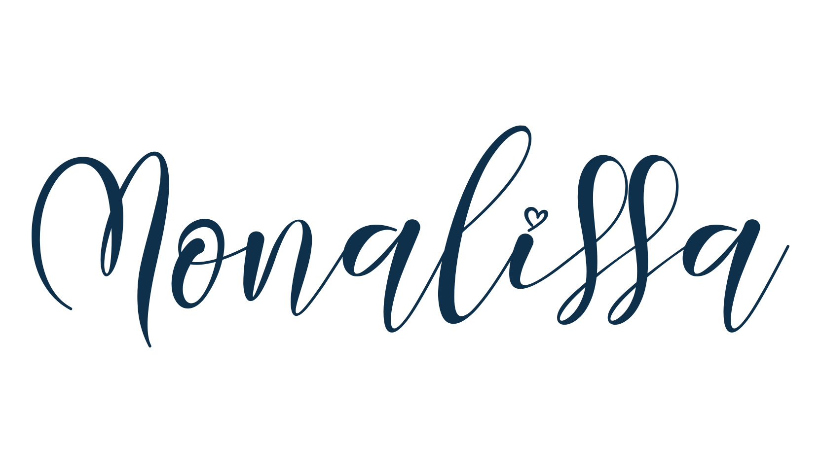 Monalissa, script calligraphy fancy decorative font preview