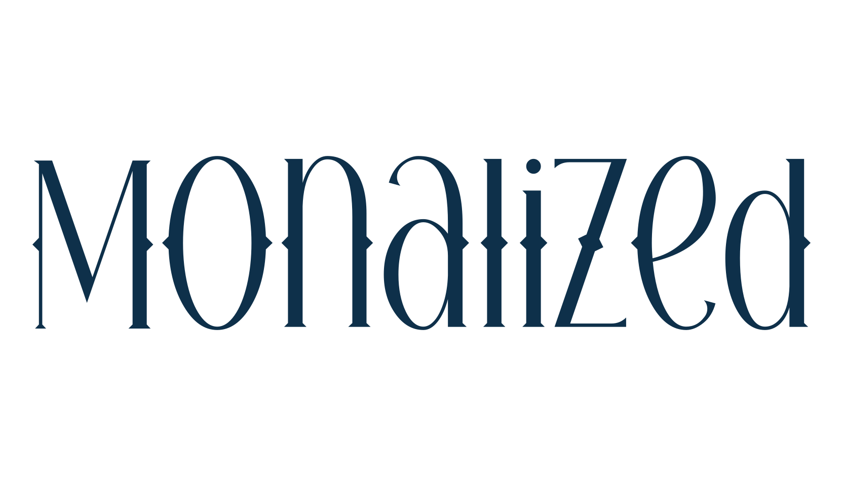 Monalized, retro font preview