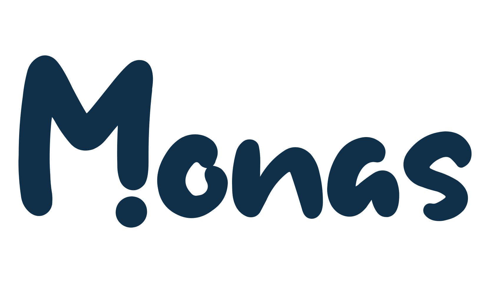 Monas, cartoon font preview