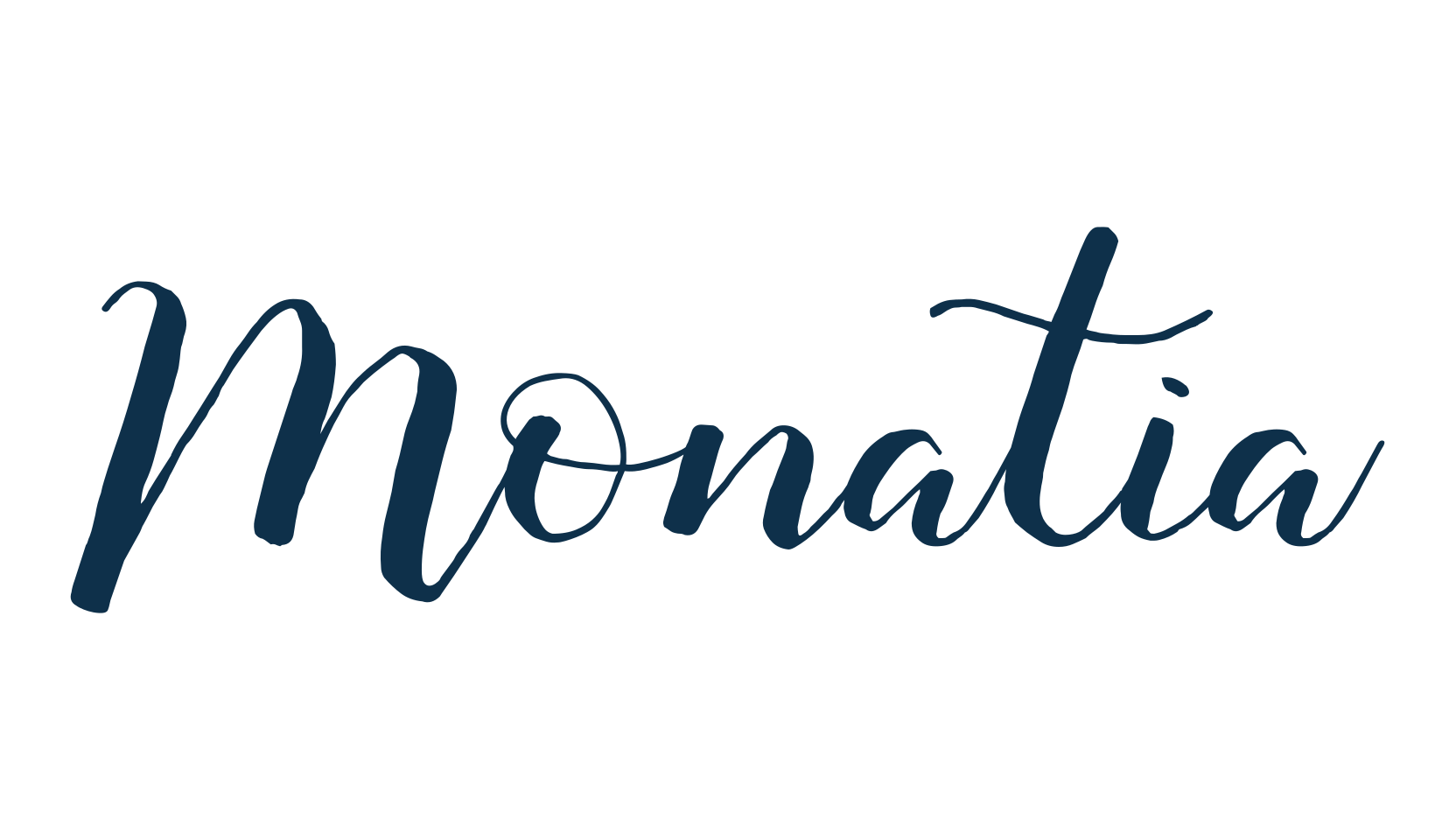 Monatia, calligraphy font preview