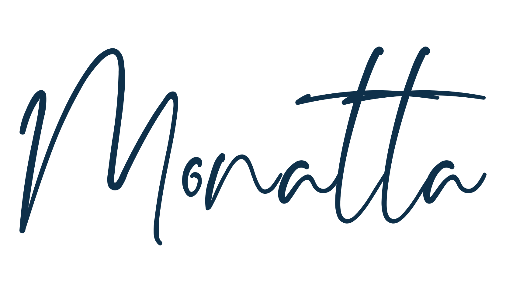 Monatta, script handwritten fancy decorative calligraphy font preview