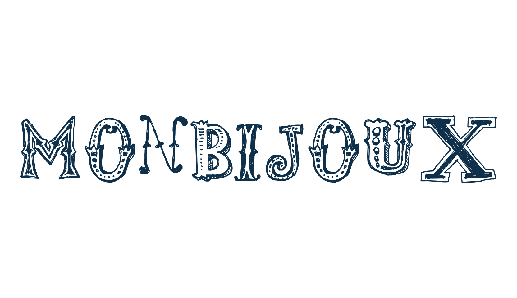 Monbijoux, fancy decorative font preview