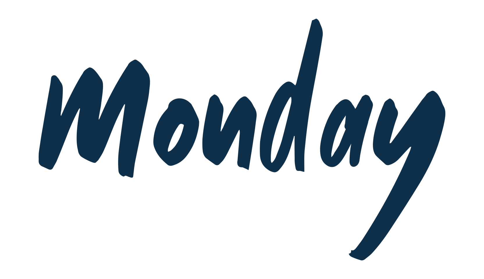 Monday (monday-2), script brush fancy decorative calligraphy font preview