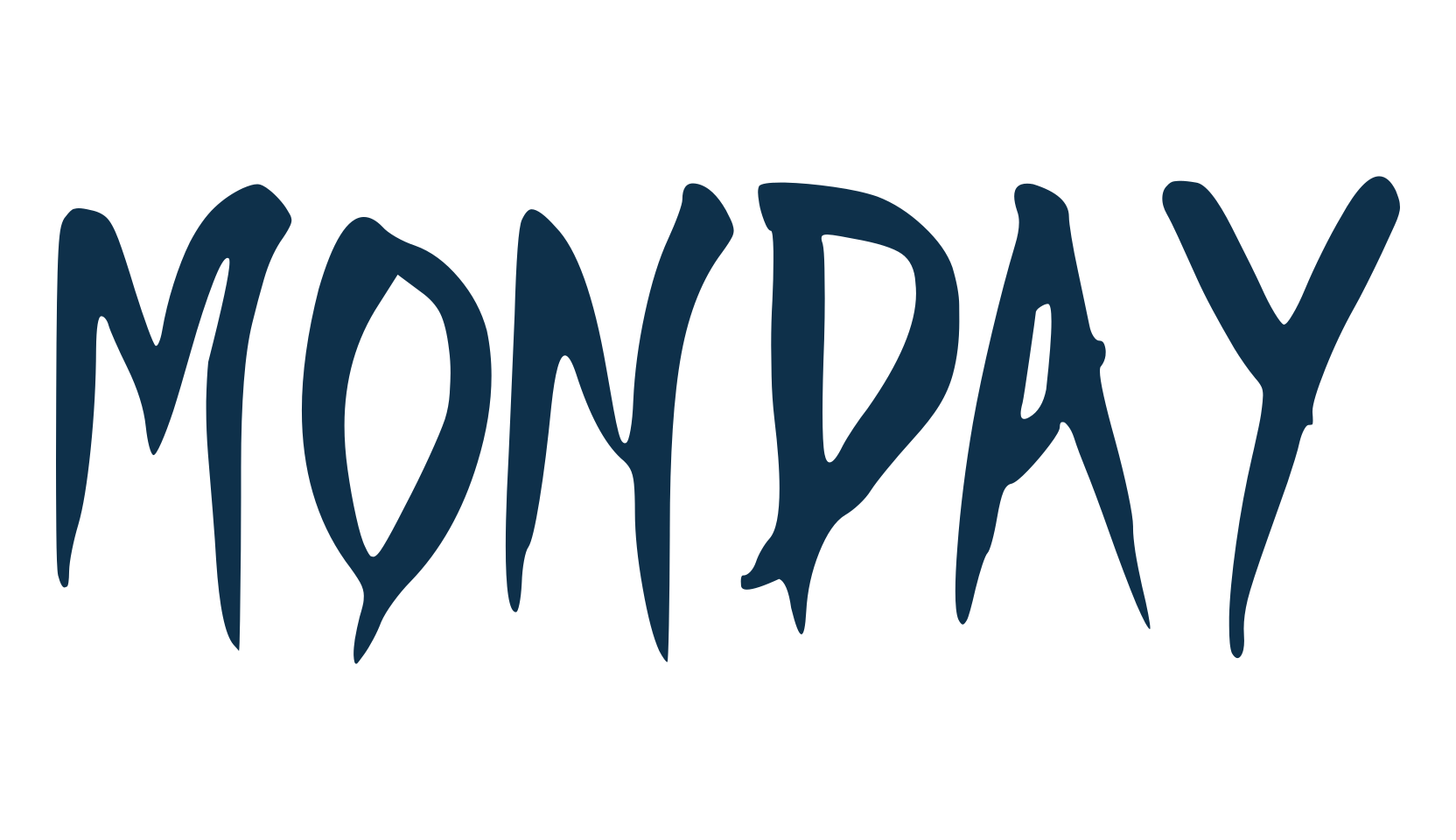 Monday (monday-3), holiday halloween fancy decorative horror font preview