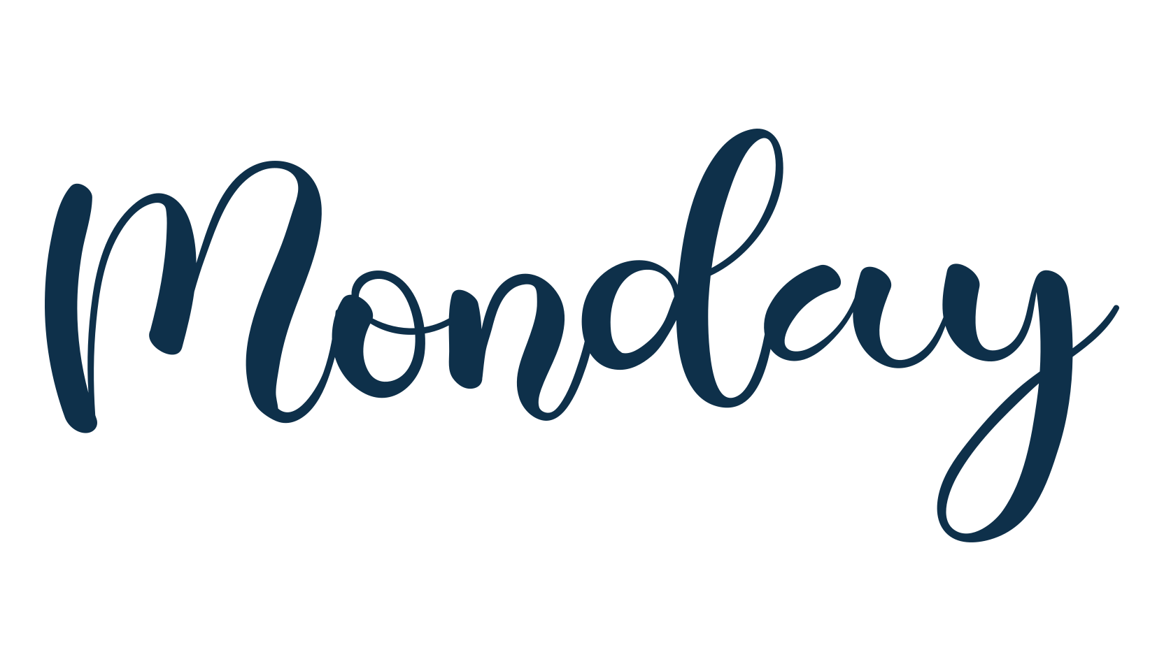 Monday (monday-6), fancy decorative font preview