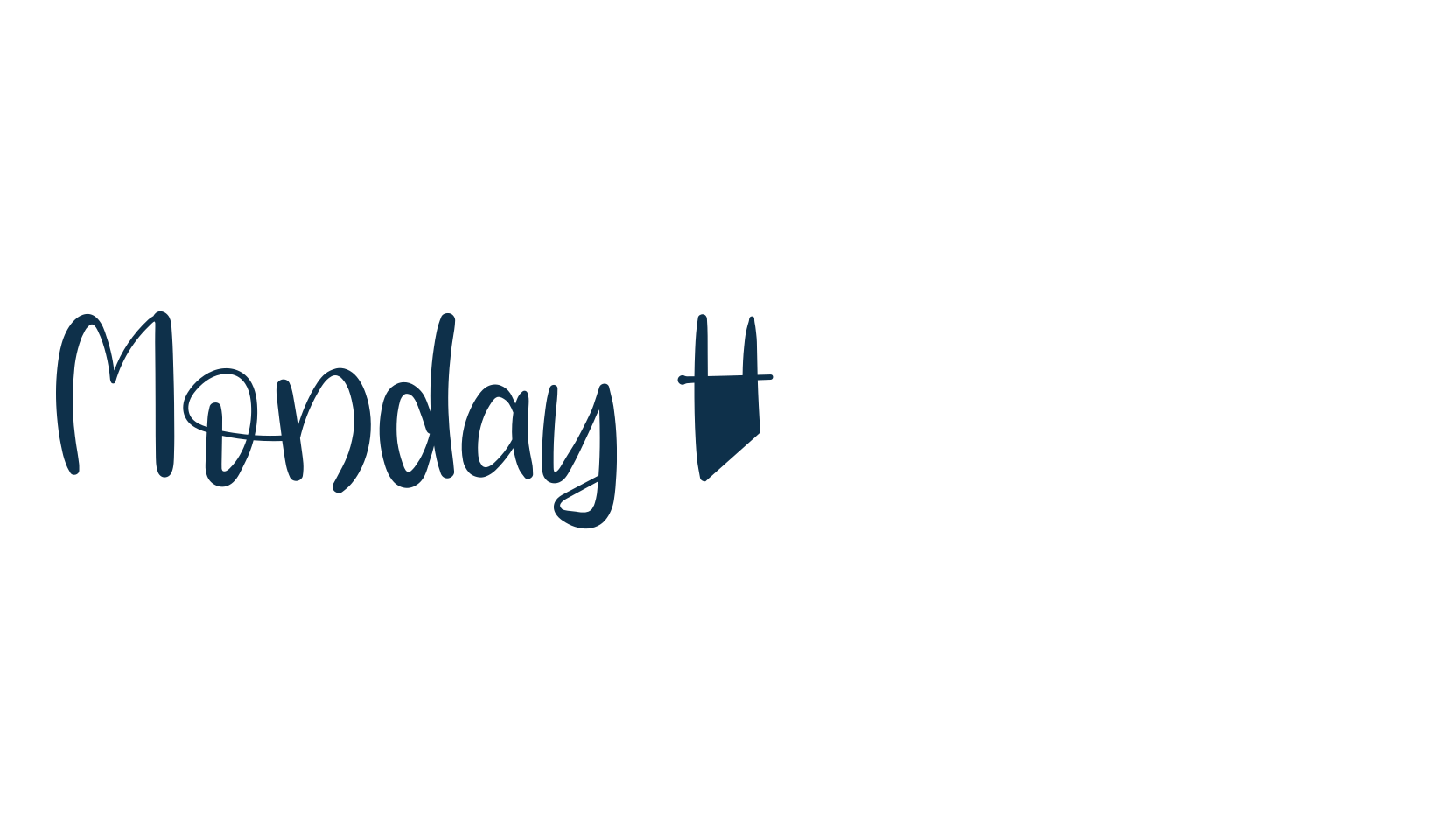 Monday Handmade, fancy decorative font preview