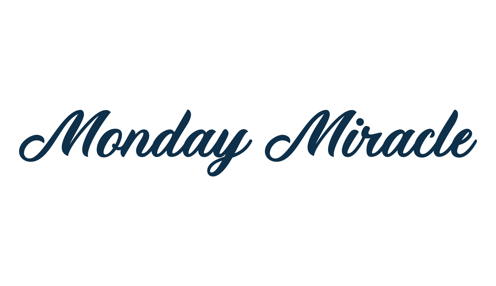 Monday Miracle, fancy decorative font preview