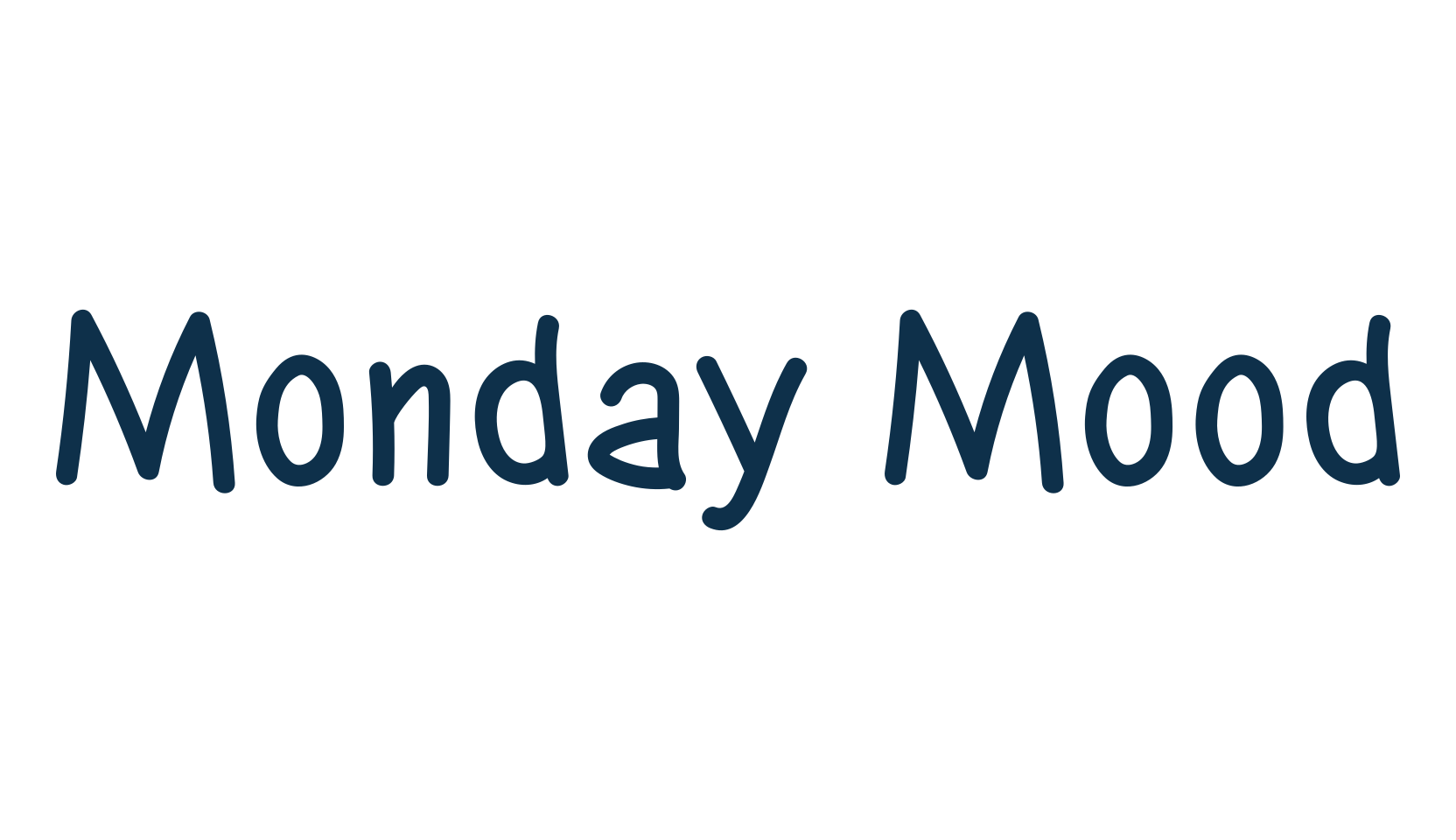 Monday Mood, script handwritten fancy decorative calligraphy font preview