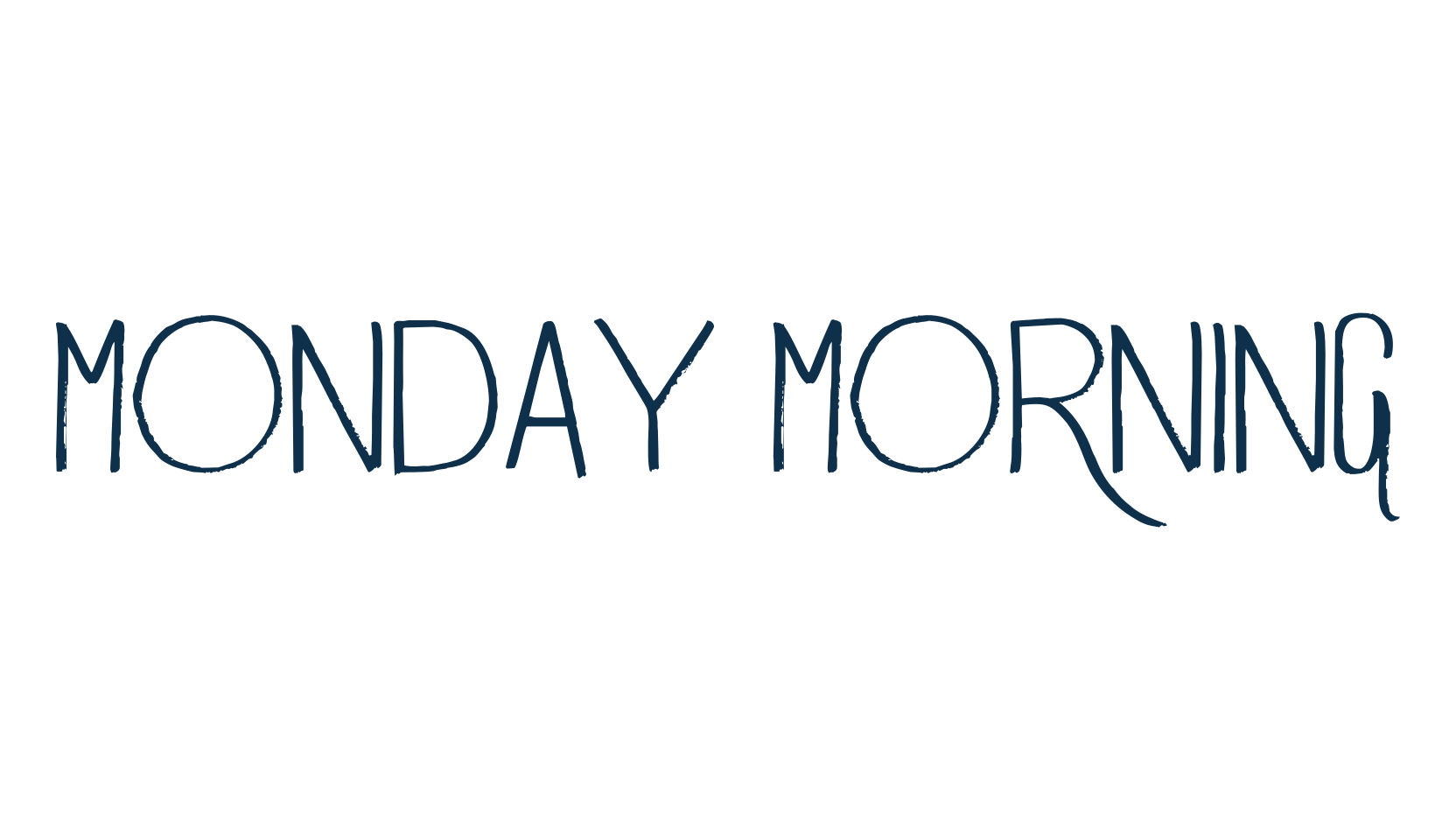 Monday Morning (monday-morning), fancy decorative font preview