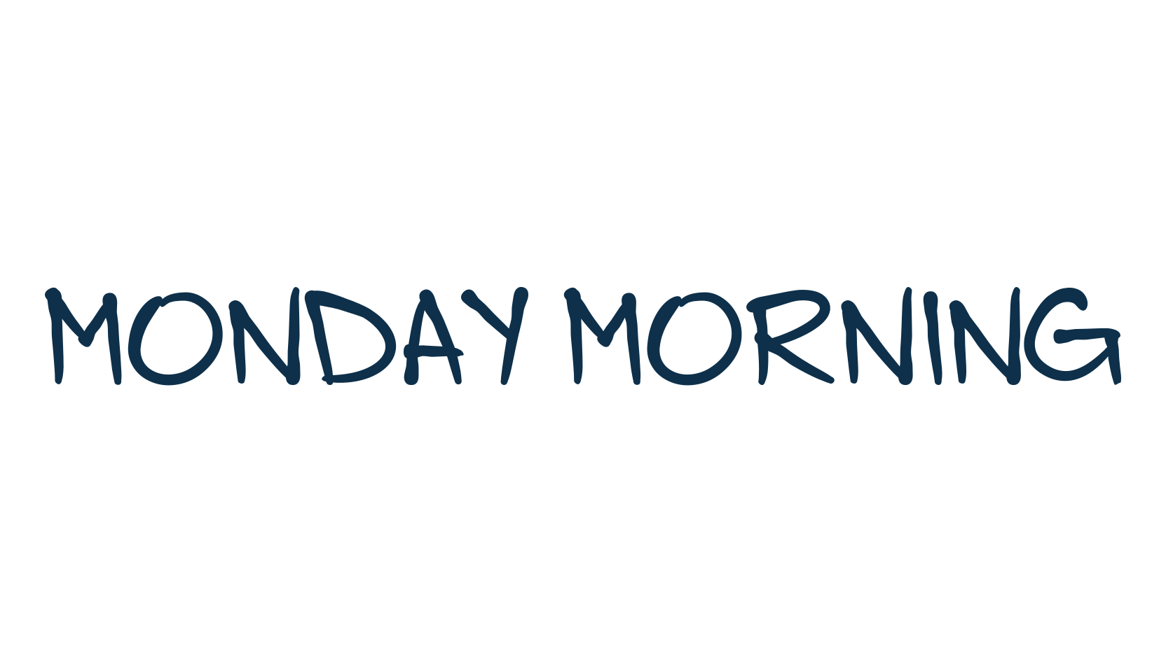 Monday Morning, script handwritten fancy decorative calligraphy font preview