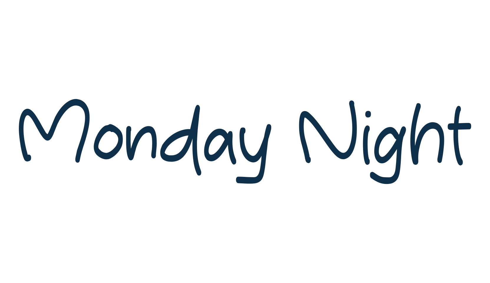 Monday Night, script handwritten fancy decorative calligraphy font preview
