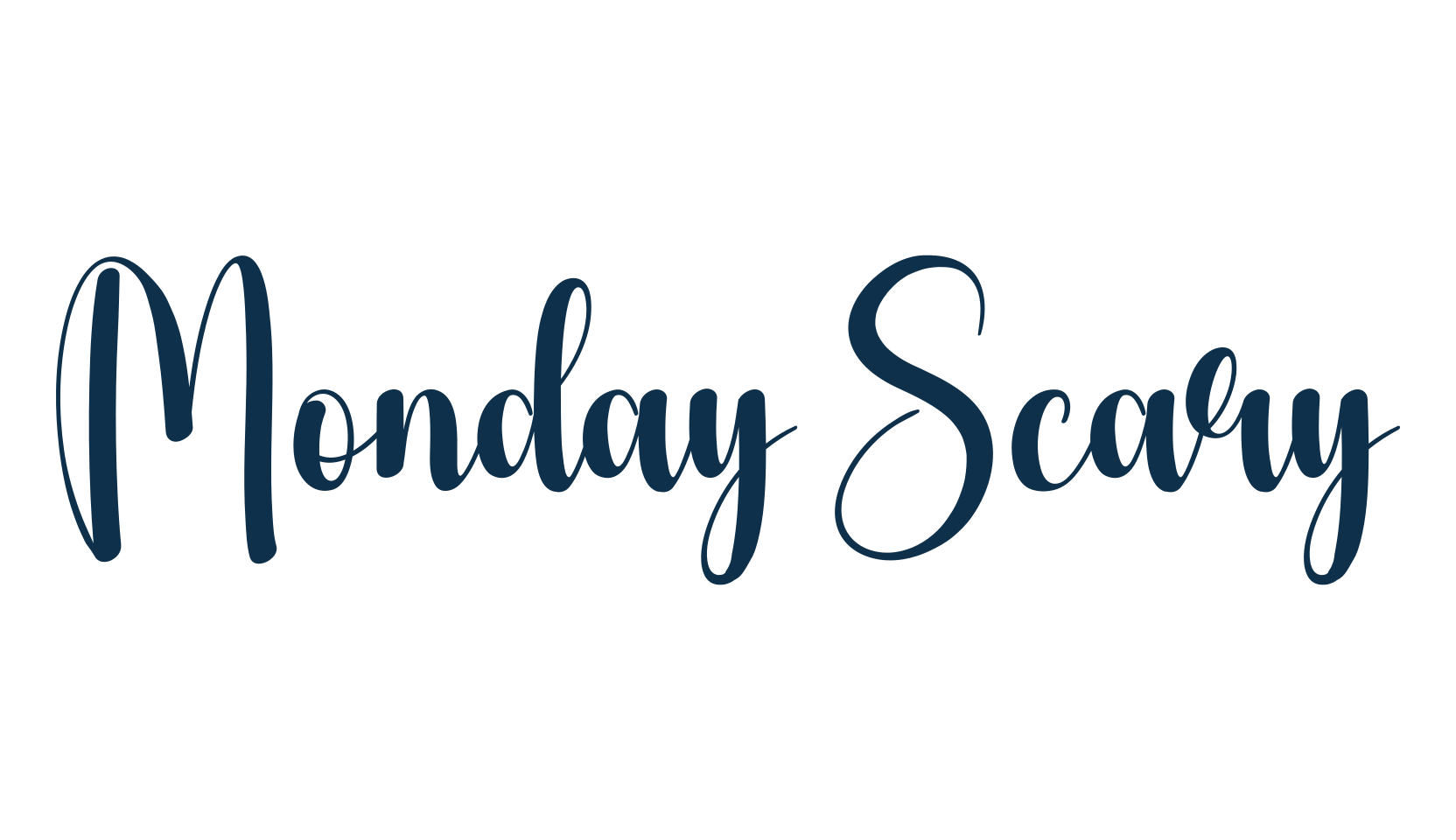 Monday Scary, various font preview
