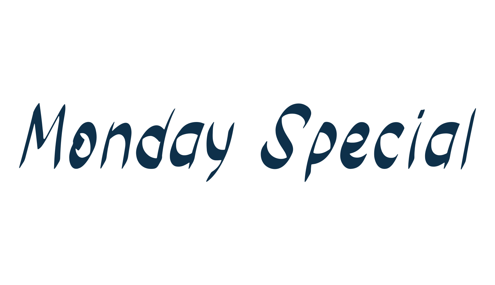 Monday Special, script handwritten fancy decorative calligraphy font preview
