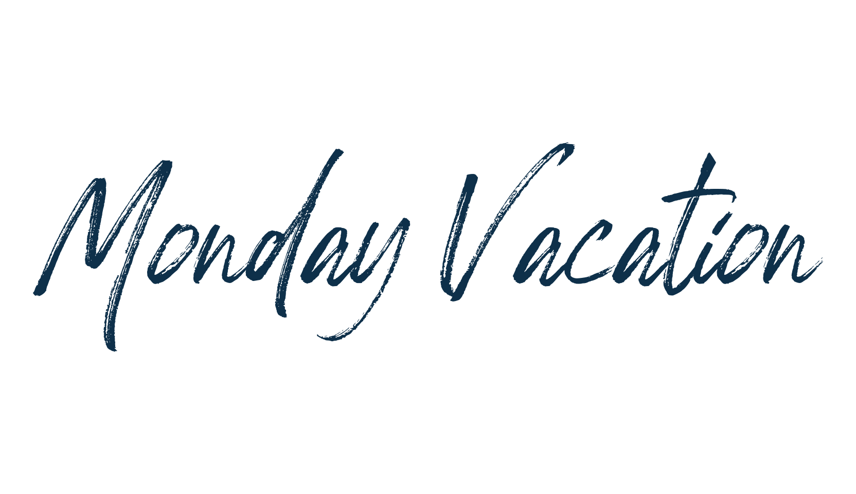 Monday Vacation, script brush fancy decorative calligraphy font preview