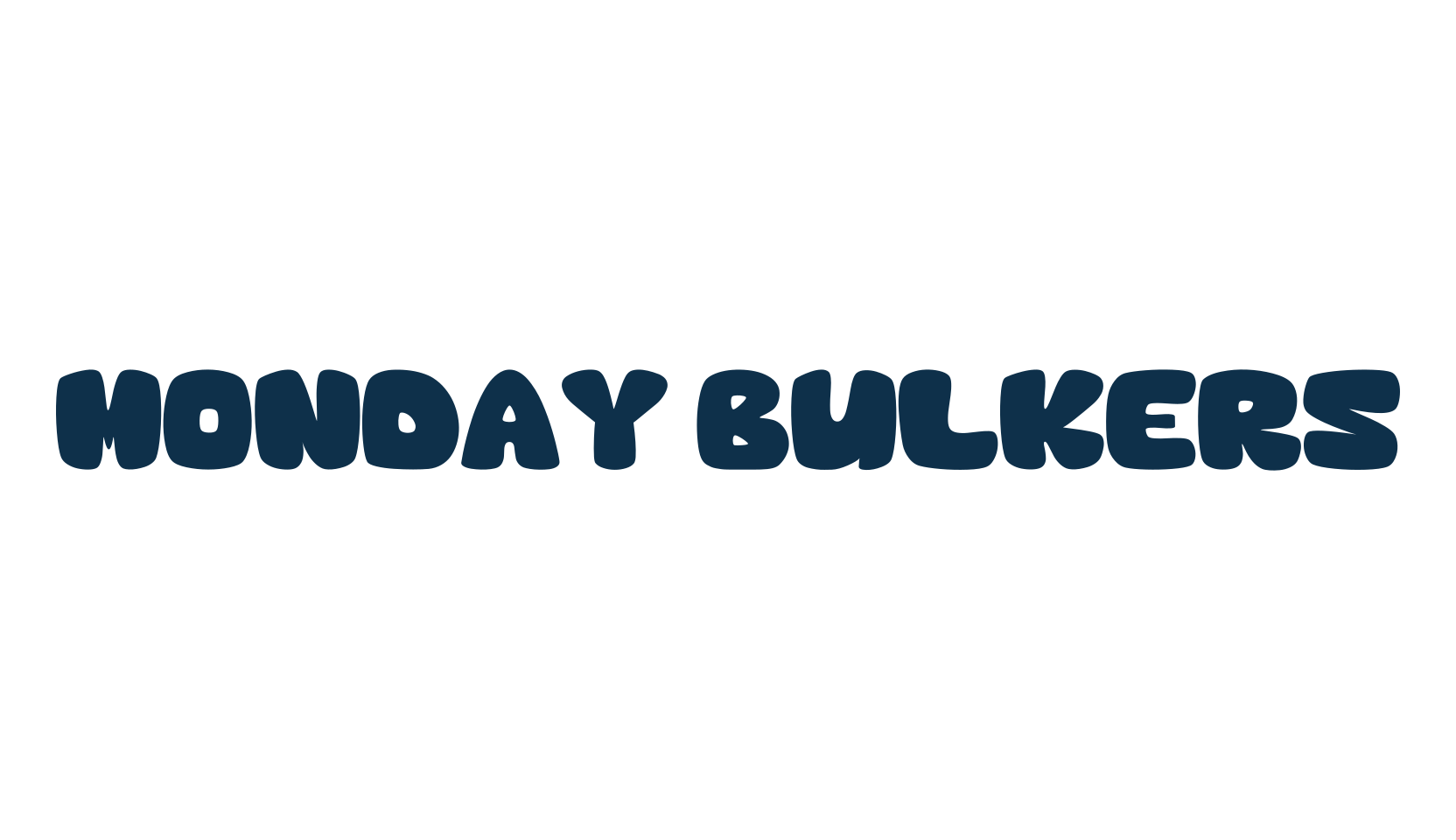 Monday Bulkers, fancy cartoon decorative font preview