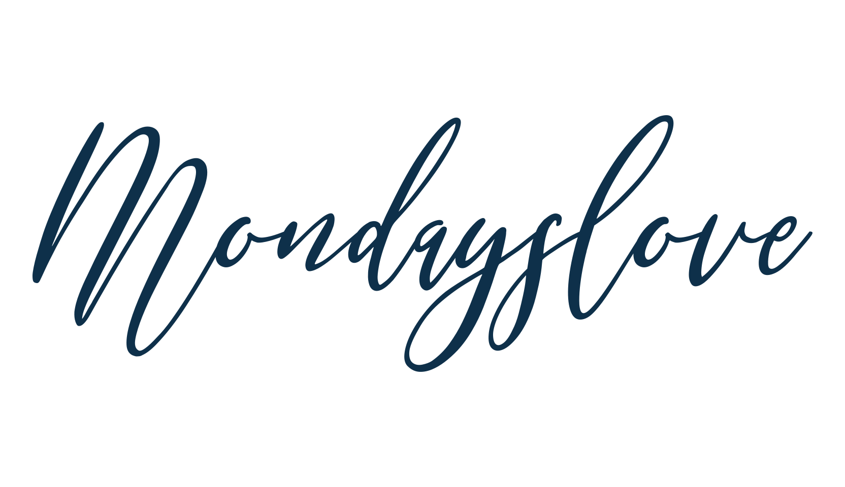 Mondayslove, script calligraphy fancy decorative font preview