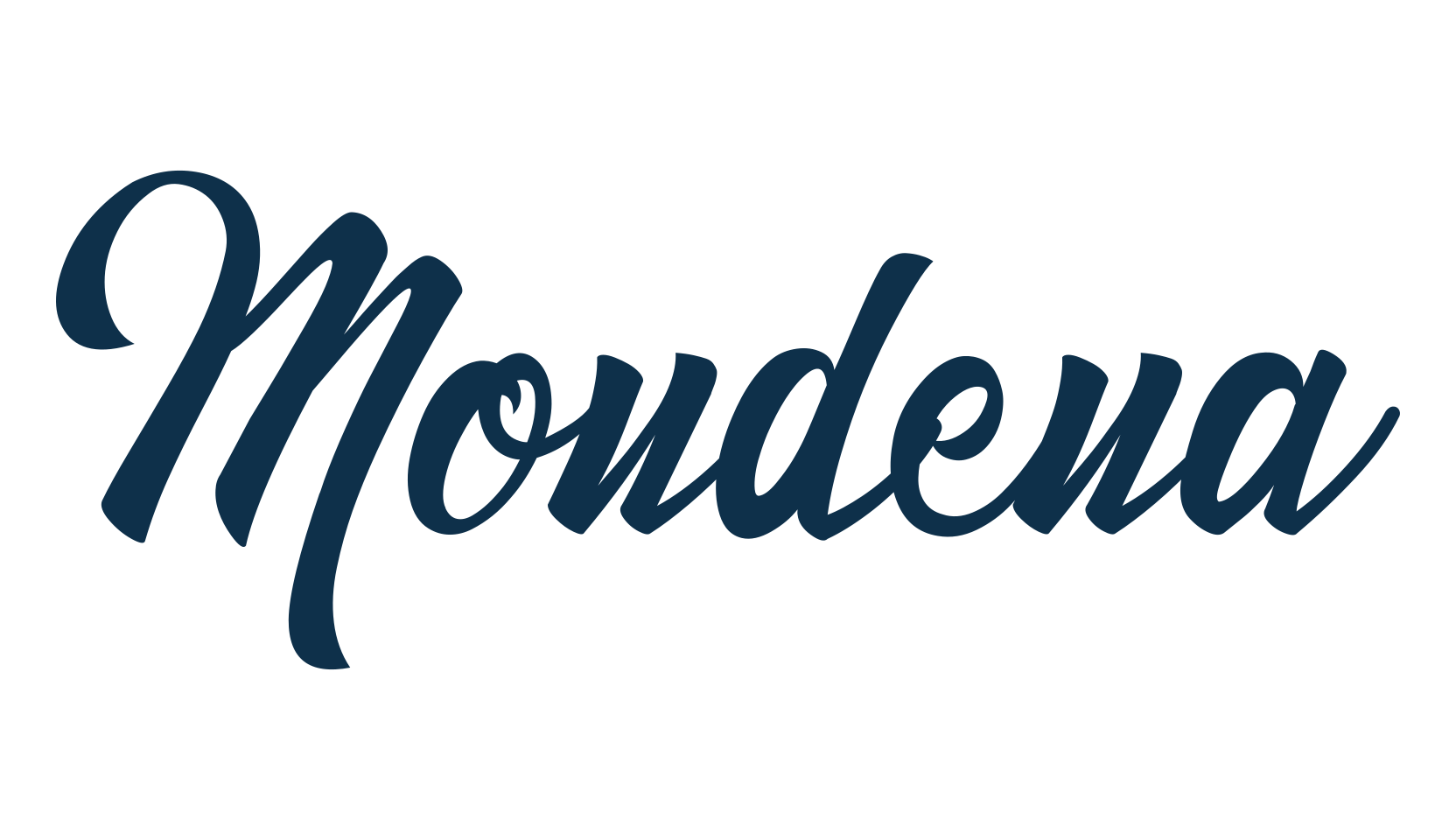 Mondena, script calligraphy fancy decorative font preview