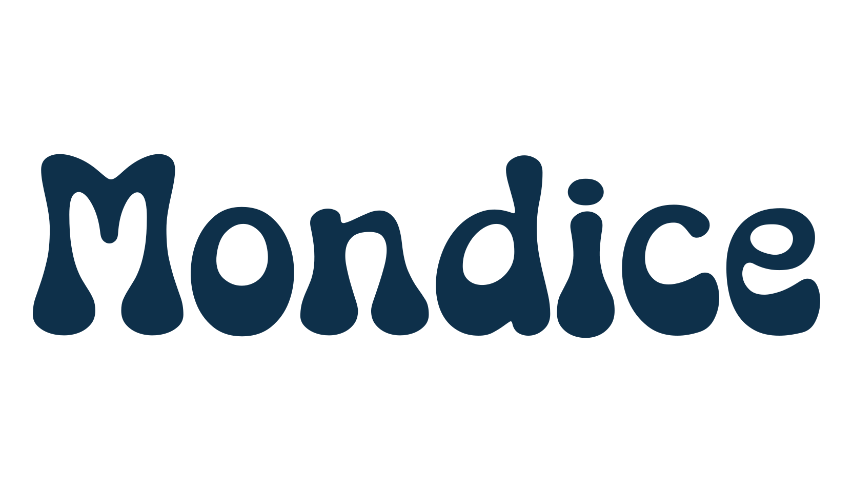 Mondice, fancy groovy decorative font preview