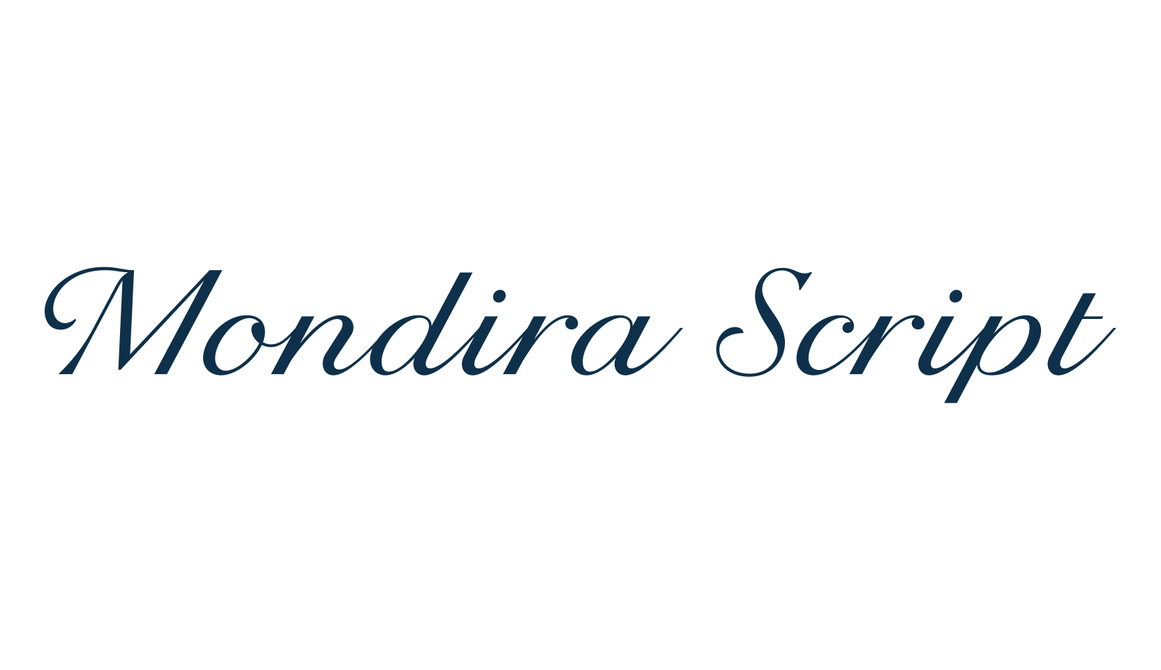 Mondira Script, script calligraphy fancy decorative font preview
