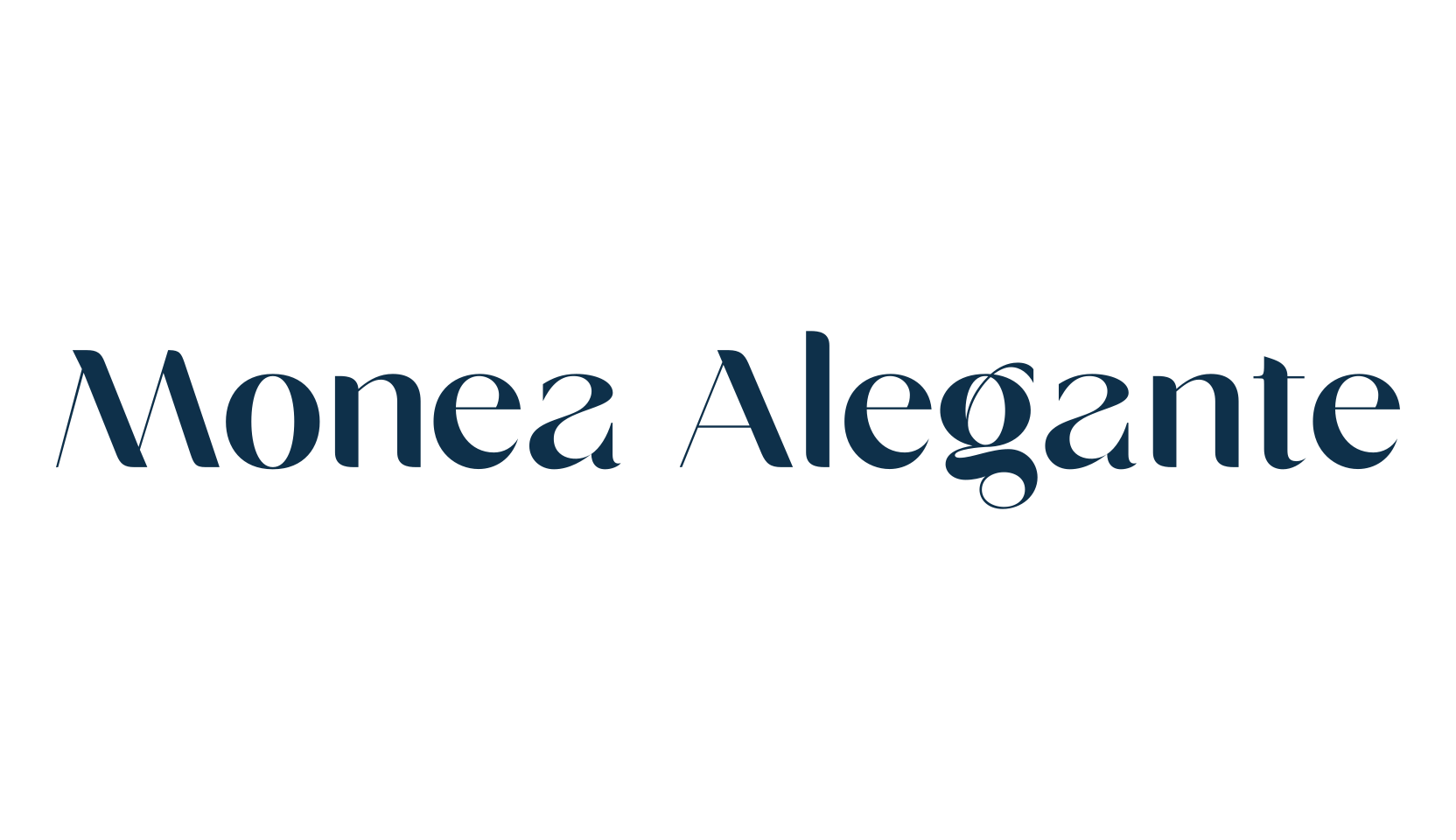 Monea Alegante, basic serif font preview