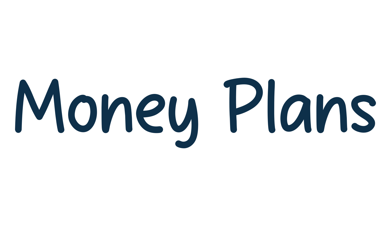 Money Plans, handwriting font preview