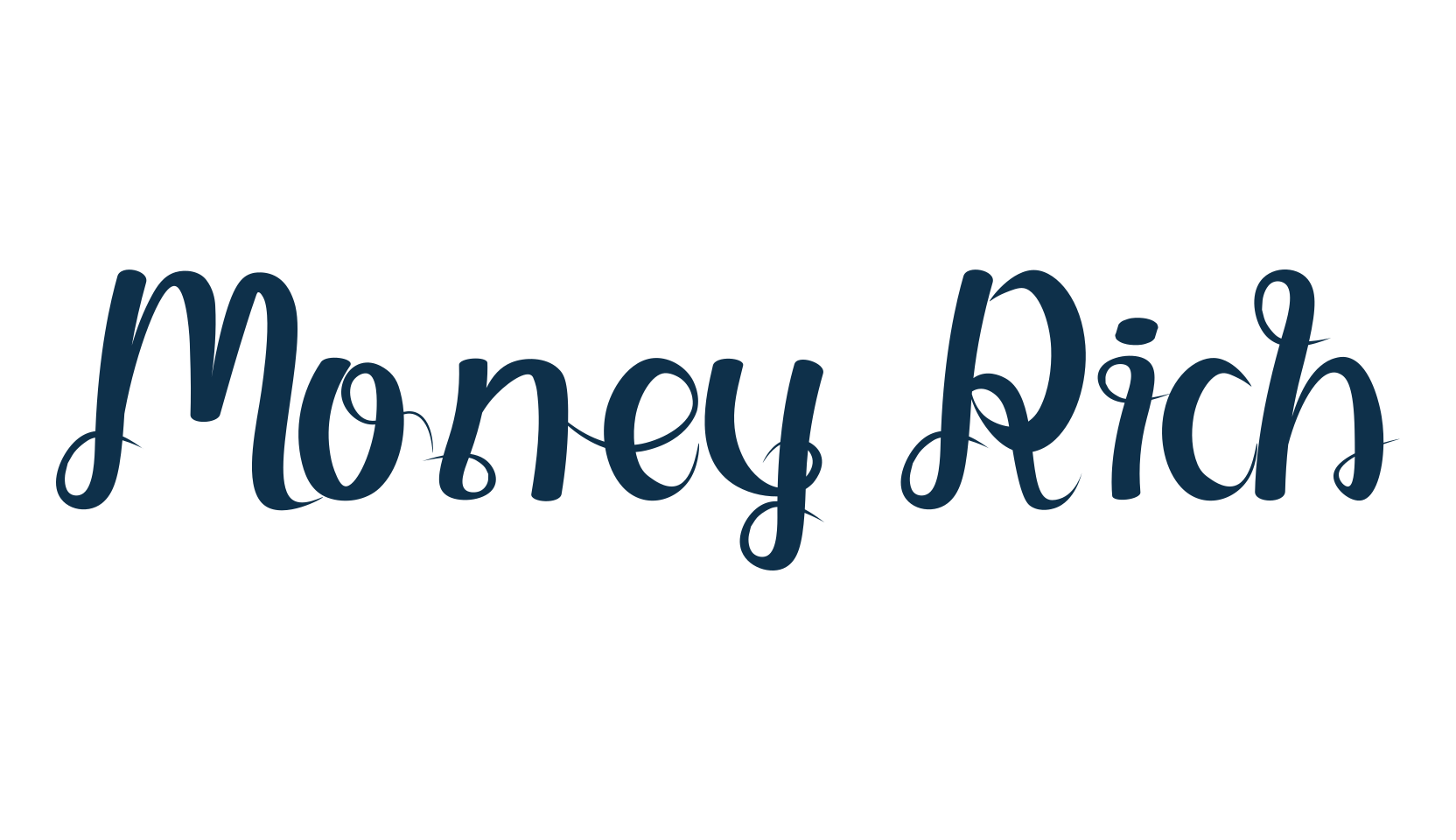 Money Rich, fancy decorative font preview