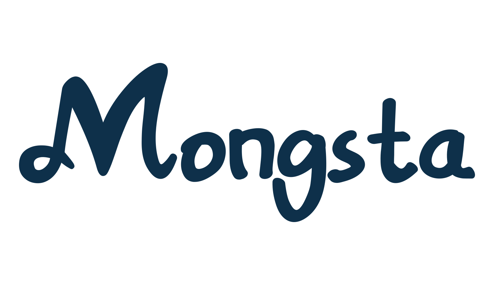 Mongsta, handwriting font preview